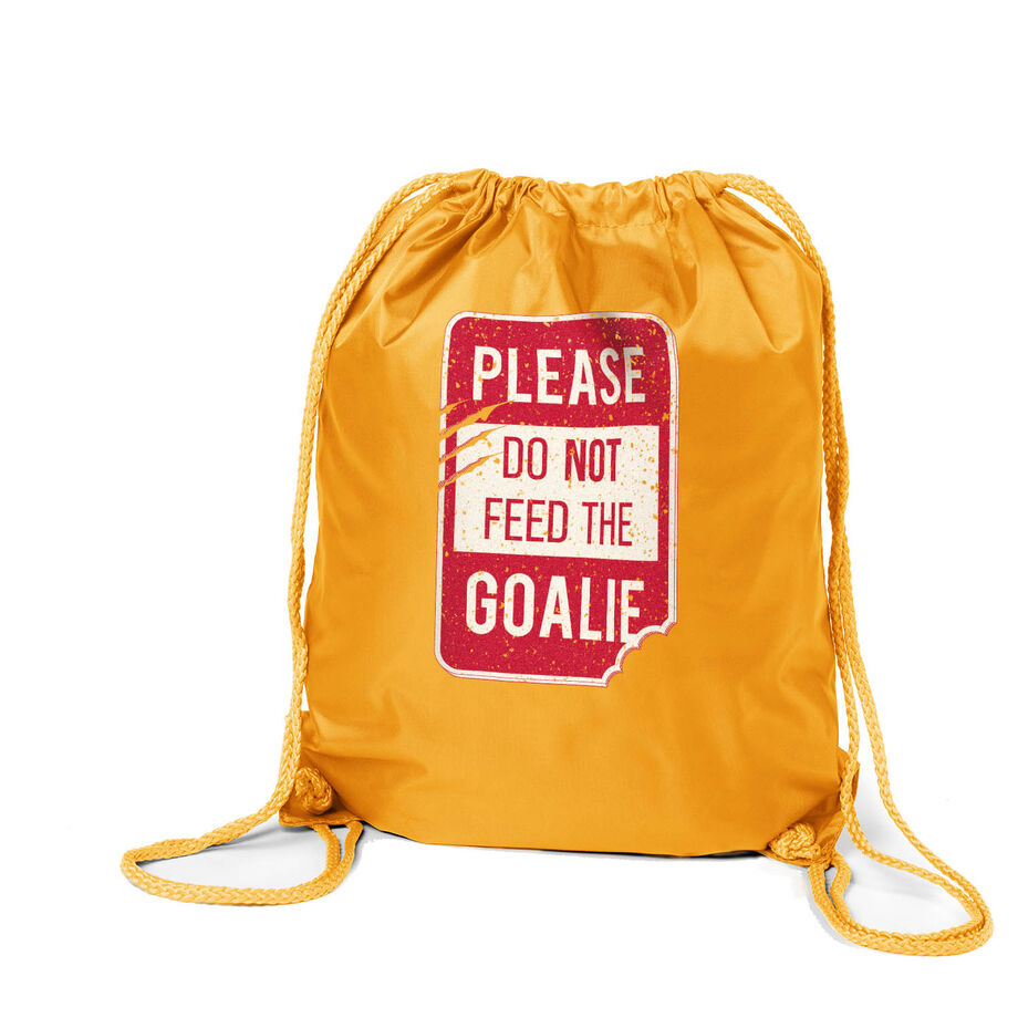 Drawstring Backpack - Don't Feed The Goalie