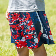 Hockey Beckett&trade; Shorts - Patriotic Digital Camo