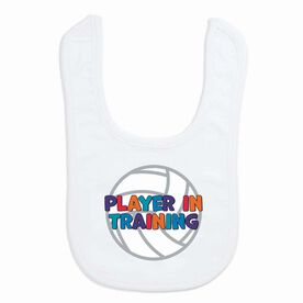 Volleyball Baby Bib - Volleyball Player in Training