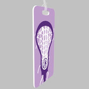 Girls Lacrosse Bag/Luggage Tag - Monogrammed Lax is Life