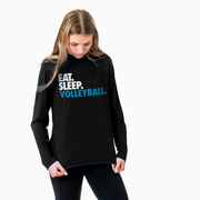 Volleyball Long Sleeve Performance Tee - Eat. Sleep. Volleyball.