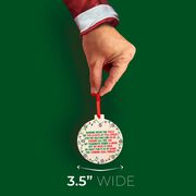 Soccer Round Ceramic Ornament - Jingle All the Way