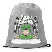 Hockey Drawstring Backpack - Pucky Charms