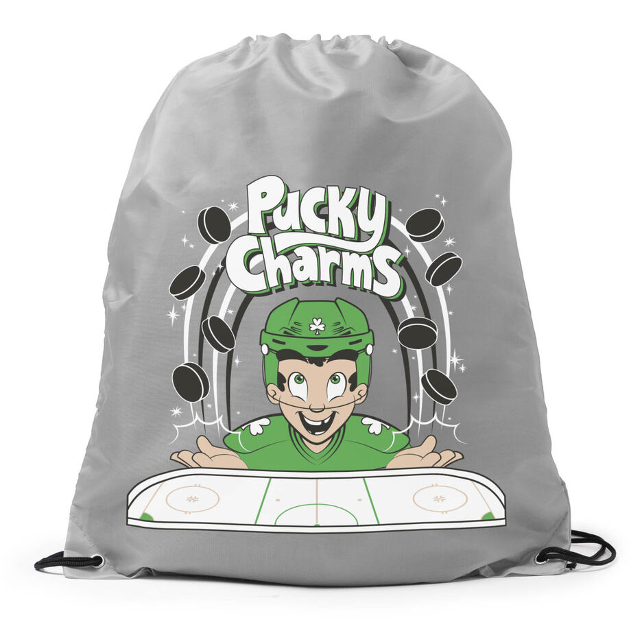 Hockey Drawstring Backpack - Pucky Charms