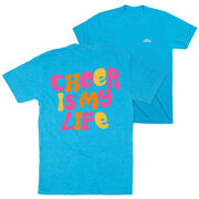 Cheerleading Short Sleeve T-Shirt - Cheer Is My Life (Back Design)
