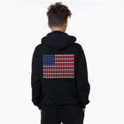 Baseball Hooded Sweatshirt - Patriotic Baseball (Back Design)