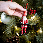 Hockey Ornament - Santa Hockey Player