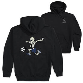 Soccer Hooded Sweatshirt - Skeleton Striker (Back Design)
