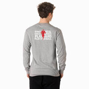Football Tshirt Long Sleeve - Bones Saying (Back Design)