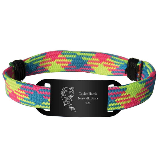 Personalized Hockey Lace Bracelet Player Adjule Wrister Le Personalized Hockey Lace Bracelet Player Adjule Wrister