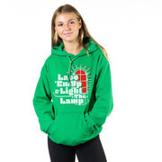 Hockey Hooded Sweatshirt - Lace 'Em Up And Light The Lamp