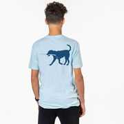 Hockey Short Sleeve T-Shirt - Rocky The Hockey Dog (Back Design)