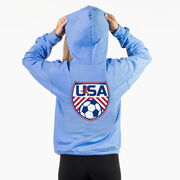 Soccer Hooded Sweatshirt - Soccer USA (Back Design)