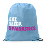 Gymnastics Drawstring Backpack Eat. Sleep. Gymnastics.