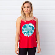 Pickleball Flowy Racerback Tank Top - Serve's Up