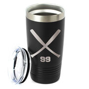 Softball 20 oz. Double Insulated Tumbler - Personalized Crossed Bats