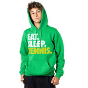 Tennis Hooded Sweatshirt - Eat. Sleep. Tennis.