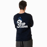 Baseball Crewneck Sweatshirt - 3 Up 3 Down (Back Design)