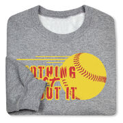 Softball Crewneck Sweatshirt - Nothing Soft About It