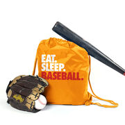 Baseball Drawstring Backpack Eat. Sleep. Baseball.