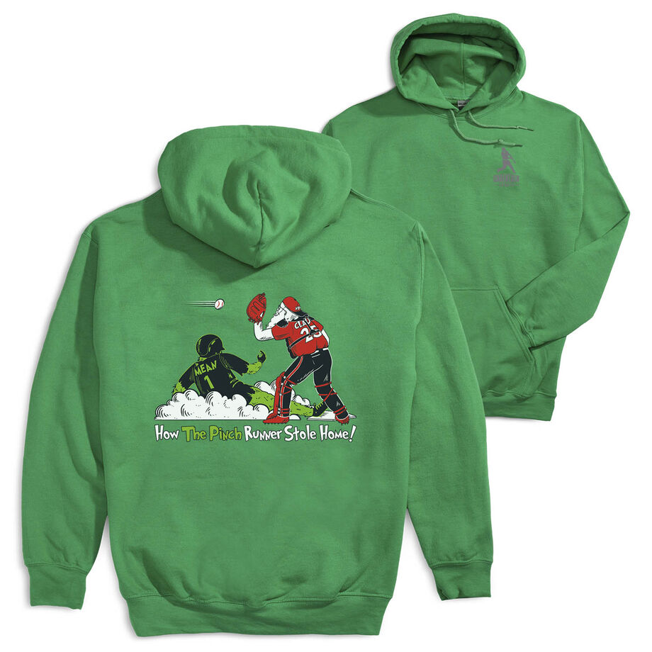 Baseball Hooded Sweatshirt - How The Pinch Stole Home (Back Design)