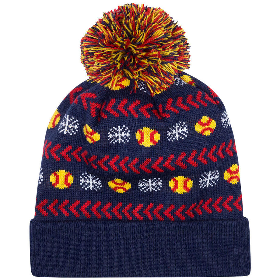 Softball Knit Hat - Snowflake