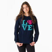 Softball Tshirt Long Sleeve - Love