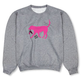 Soccer Crewneck Sweatshirt - Sasha the Soccer Dog