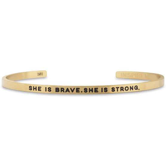 InspireME Cuff Bracelet - She Is Brave