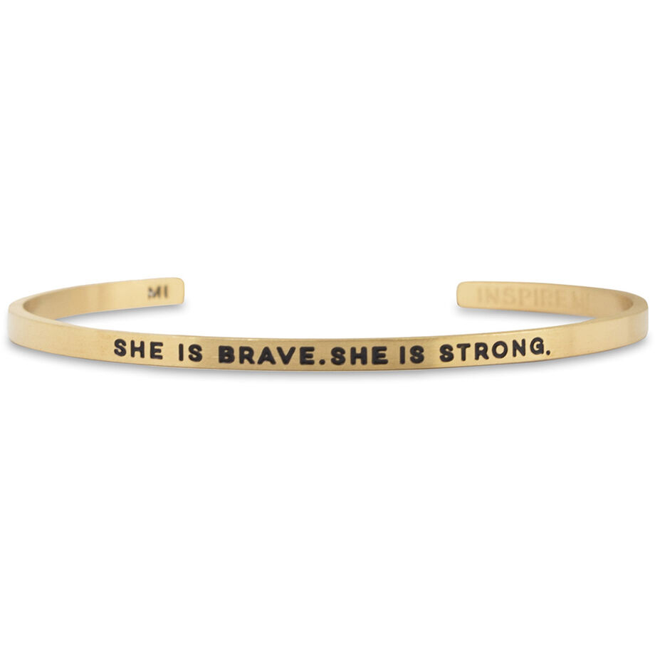 InspireME Cuff Bracelet - She Is Brave