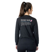 Hockey Tshirt Long Sleeve - Hockey Mom Definition (Back Design) 
