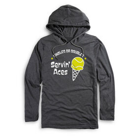 Men's Tennis Lightweight Hoodie - Servin' Aces