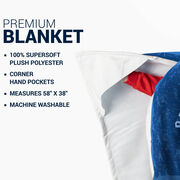 Hockey Premium Blanket - Rather Be Playing Hockey