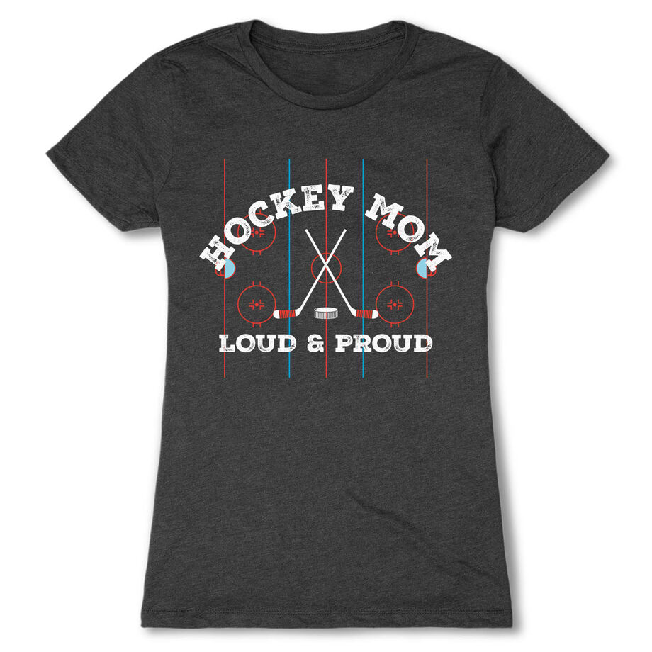 Hockey Women's Everyday Tee - Loud and Proud Hockey Mom