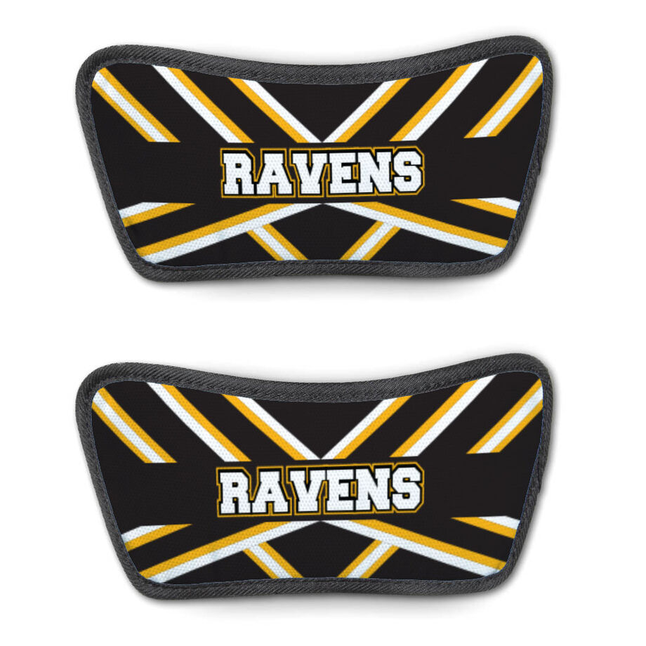 Cheerleading Repwell&reg; Sandal Straps - Cheer Stripes With Text