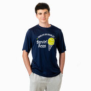 Tennis Short Sleeve Performance Tee - Servin' Aces