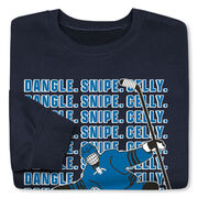 Hockey Crewneck Sweatshirt - Dangle Snipe Celly Player