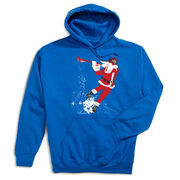 Guys Lacrosse Hooded Sweatshirt - Santa Laxer
