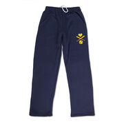 Softball Fleece Sweatpants - Crossed Softball Bats