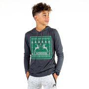 Guys Lacrosse Lightweight Hoodie - Lacrosse Christmas Knit