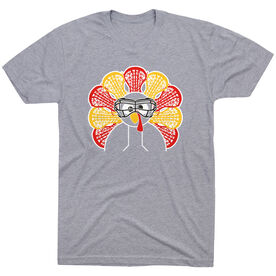 Girls Lacrosse Short Sleeve T-Shirt - Goofy Turkey Player