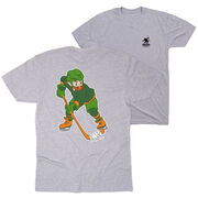 Hockey Short Sleeve T-Shirt - St. Hat-Trick (Back Design) 