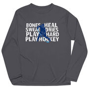 Hockey Long Sleeve Performance Tee - Bones Heal Hockey