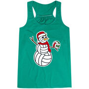 Volleyball Flowy Racerback Tank Top - Serving Holiday Cheer