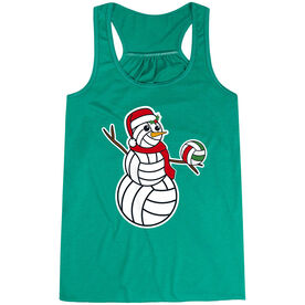 Volleyball Flowy Racerback Tank Top - Serving Holiday Cheer