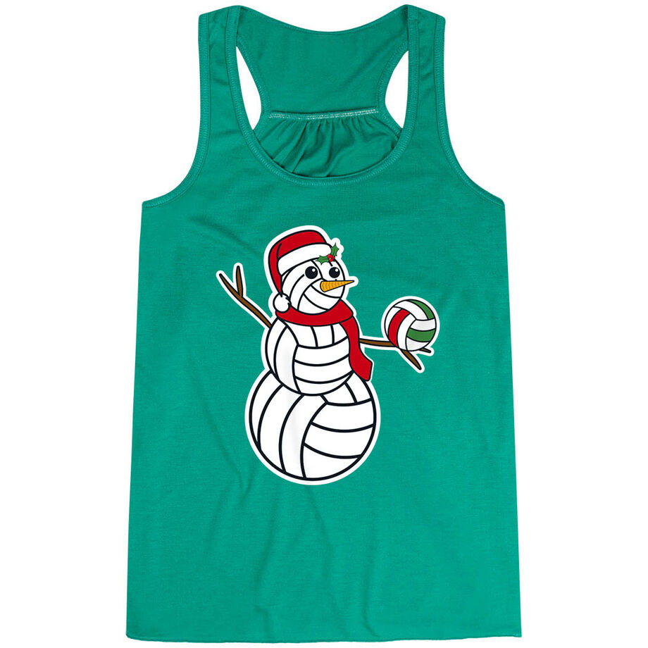 Volleyball Flowy Racerback Tank Top - Serving Holiday Cheer