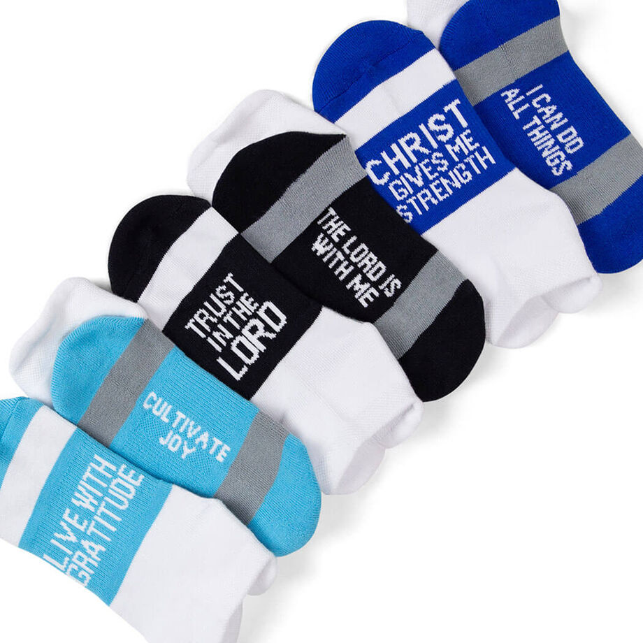 Socrates® Woven Performance Sock Set - Christ Gives Me Strength