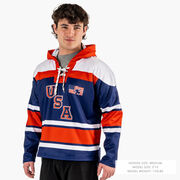 Hockey Gameday Hoodie - Patriotic Hockey