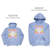 Volleyball Hooded Sweatshirt - Bump, Set, Spike