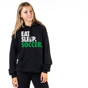 Soccer Hooded Sweatshirt - Eat. Sleep. Soccer.